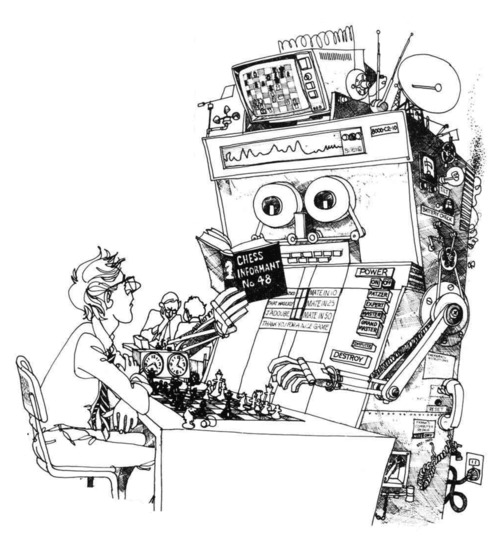 Computer chess cartoon
